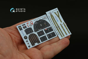 Quinta Studio QD24021 Spitfire Mk.VIII 3D-Printed &amp;amp; coloured Interior on decal paper (Airfix) 1/24 – zdjęcie 3