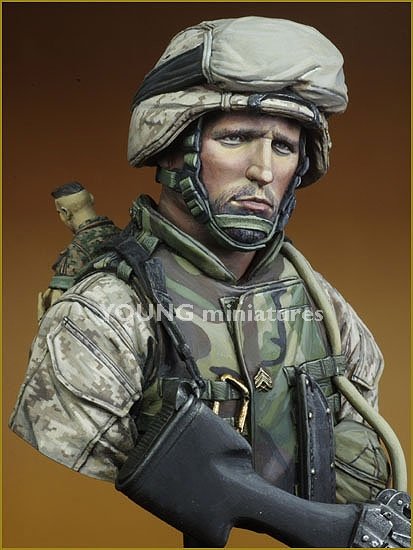 Young Miniatures YM1816 USMC Fallujah Iraq 2004 1/10 – zdjęcie 8
