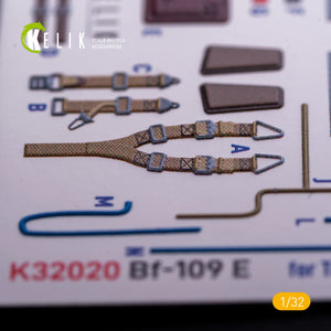 KELIK K32020 BF-109 E - Interior 3D Decal with 3D printed parts for Trumpeter kit 1/32 – zdjęcie 4