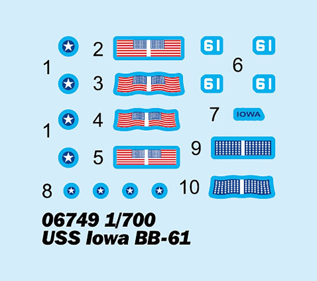 Trumpeter 06749 USS Iowa BB-61 1/700 – zdjęcie 4
