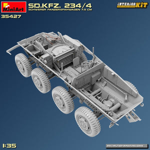 MiniArt 35427 Sd.Kfz. 234/4 SCHWERER PANZERSPÄHWAGEN 7,5 cm. INTERIOR KIT 1/35 – zdjęcie 18