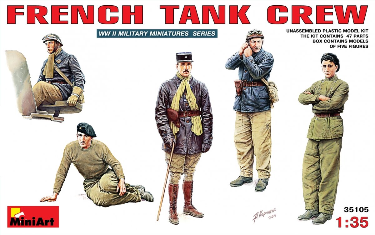 MiniArt 35105 FRENCH TANK CREW 1/35