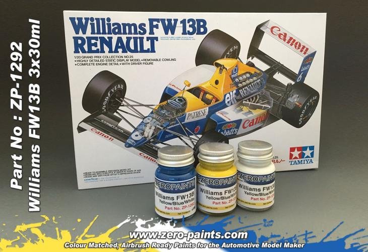 Zero Paints ZP-1292 Williams Renualt FW13B - 3x30ml – Bild 2