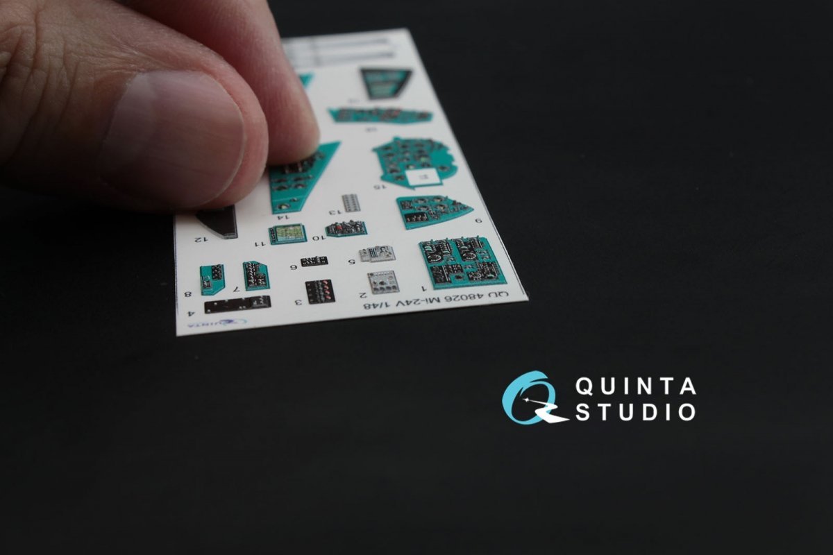 Quinta Studio QD48026 Mi-24V 3D-Printed &amp;amp; coloured Interior on decal paper (for Zvezda kit) 1/48 – Bild 4