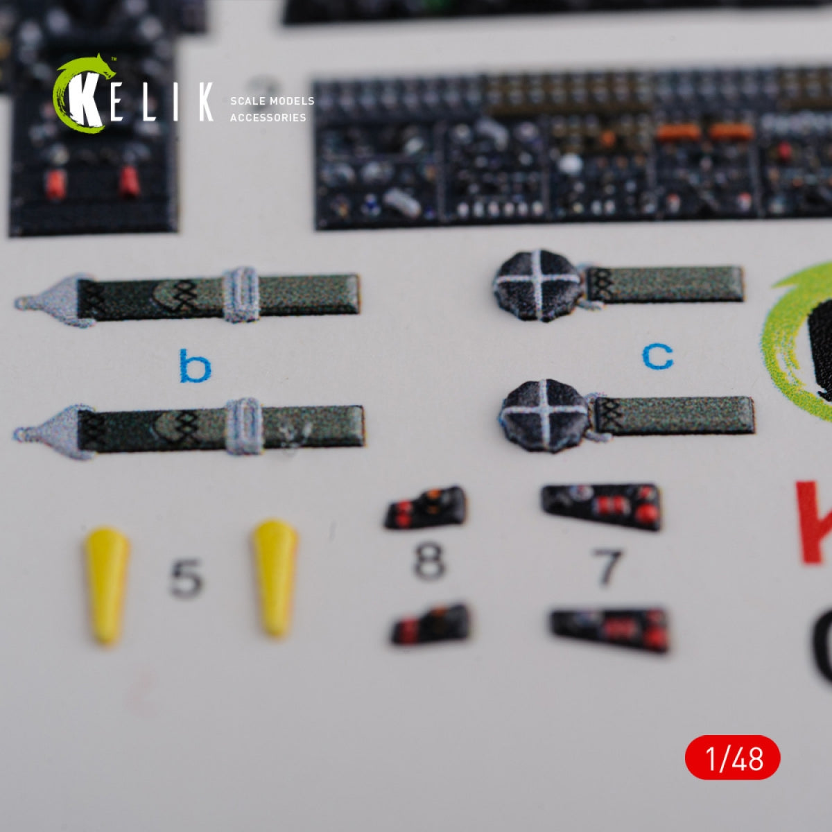 KELIK K48090 CH-46E interior 3D decals for Academy kit 1/72 – image 4