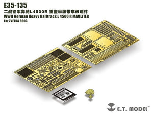 ET Model E35-135 WWII German Heavy Halftrack L 4500 R MAULTIER (For ZVEZDA 3603) (1/35)