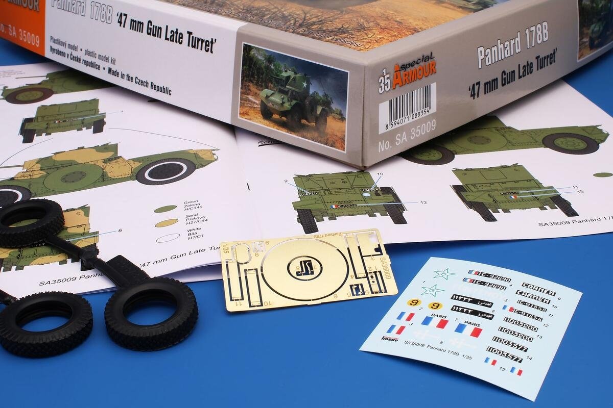 Special Armour 35009 Panhard 178B ‘47 mm Gun Late Turret’ 1/35 – zdjęcie 12