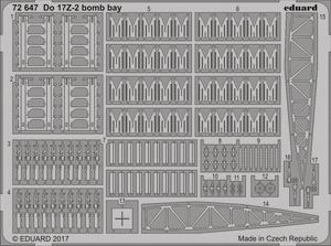 Eduard 72647 For 17Z-2 bomb bay ICM 1/72