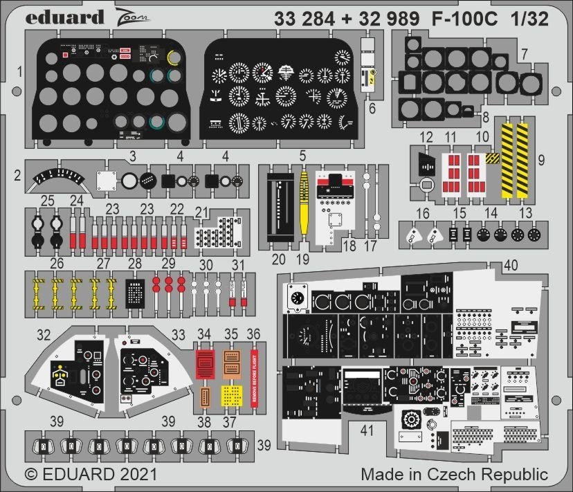 Eduard BIG33136 F-100C PART AND TRUMPETER 1/32 – image 6