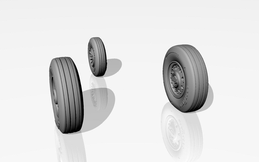 Armory Models AW48313 F-105 Thunderchief wheels w/ weighted tires 1/48 – image 5