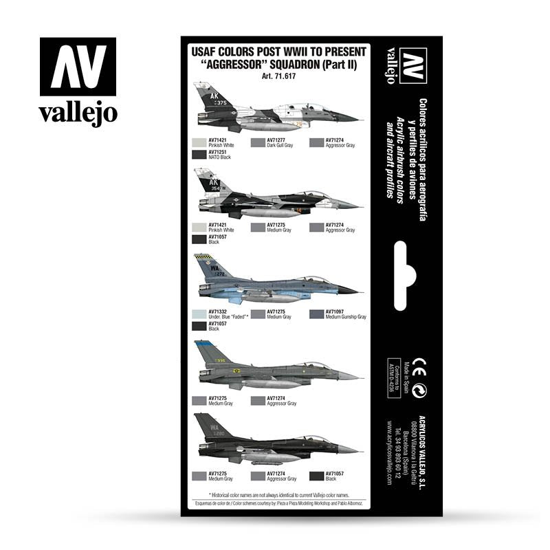 Vallejo 71617 USAF colors post WWII to present Aggressor Squadron Part II 8x17ml – zdjęcie 3