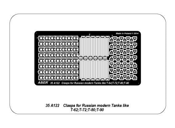 Aber 35A122 Clasps for Russian modern Tanks like T-64;T-72;T-80;T-90 1/35 – image 8