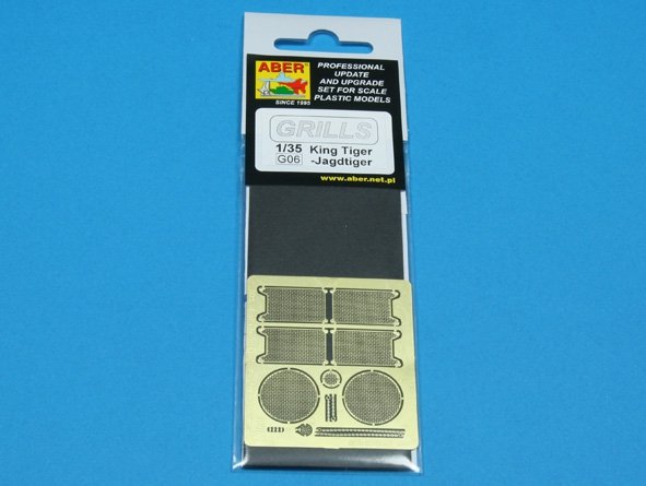 Aber 35G06 Grilles for german tank King Tiger, Jagdtiger 1/35 – zdjęcie 4