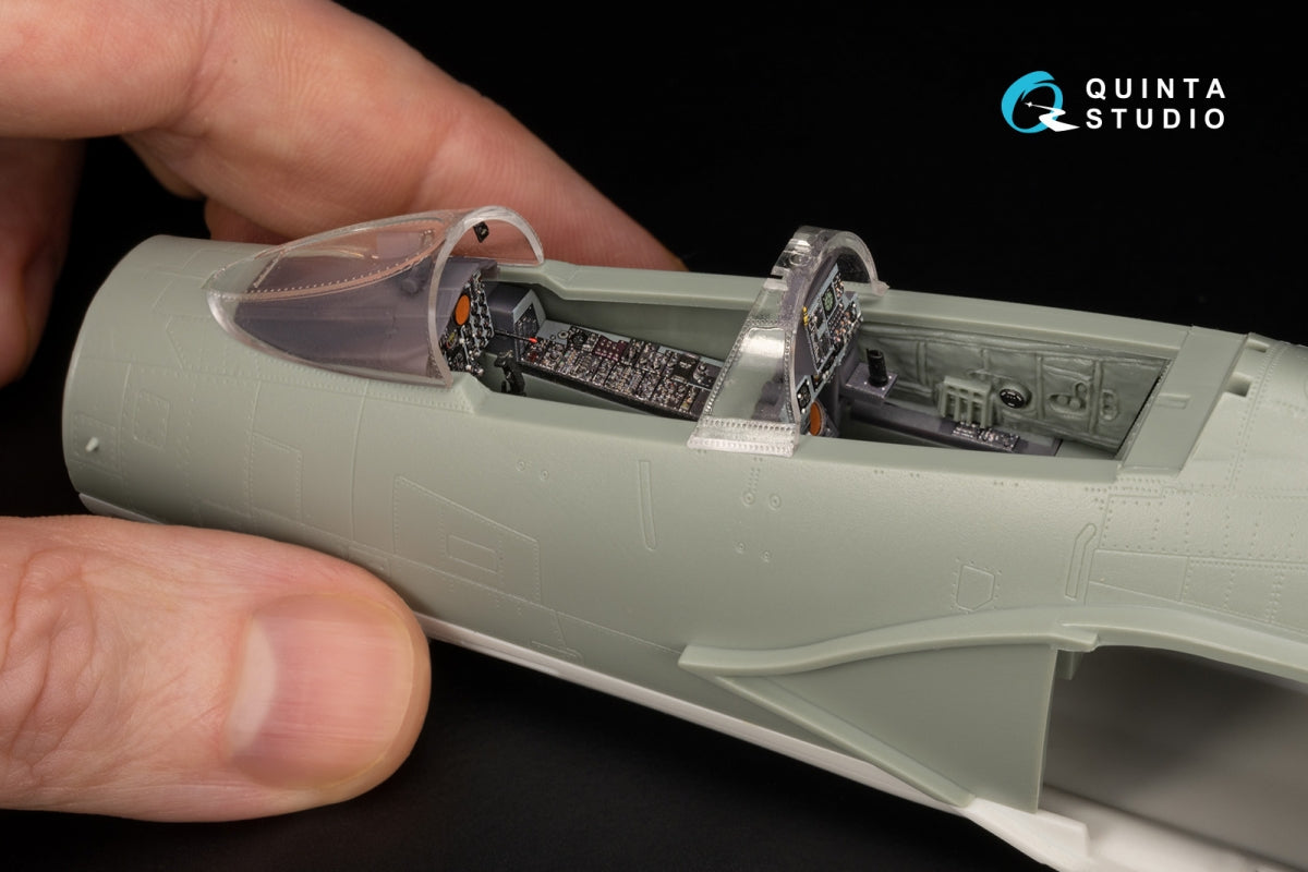 Quinta Studio QDS+48489 F-4J Phantom II 3D-Printed &amp;amp; coloured Interior on decal paper (Academy) (Small version) (with 3D-printed resin parts) 1/48 – zdjęcie 12