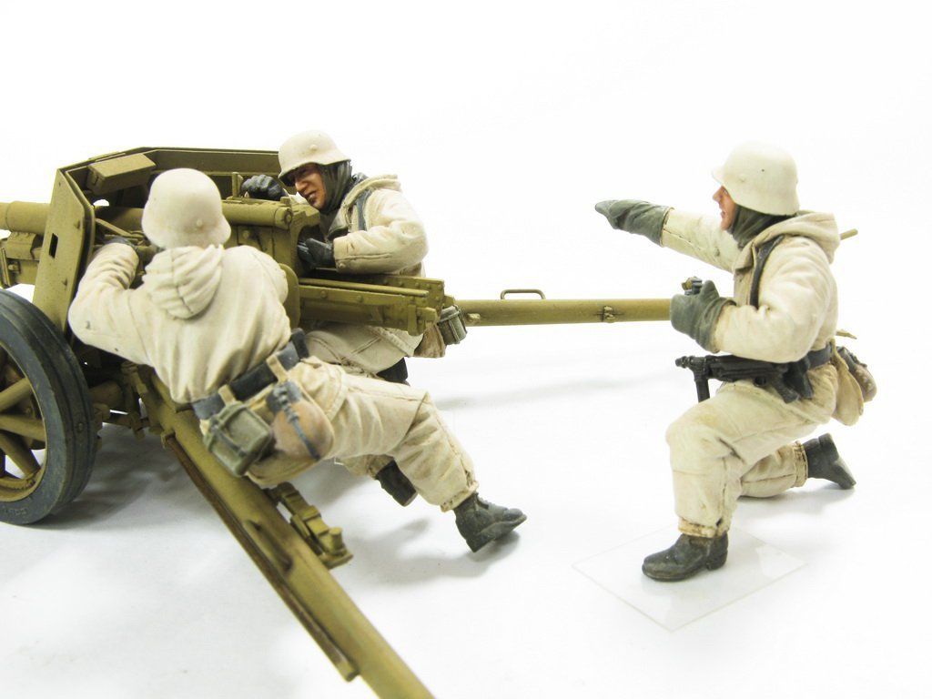 Hobby Fan HF562 PAK40 ALLEMAND FRONT DE L'EST - 3 FIGURINES