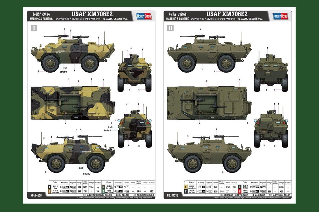 Hobby Boss 84536 USAF XM706E2 1/35 – zdjęcie 2