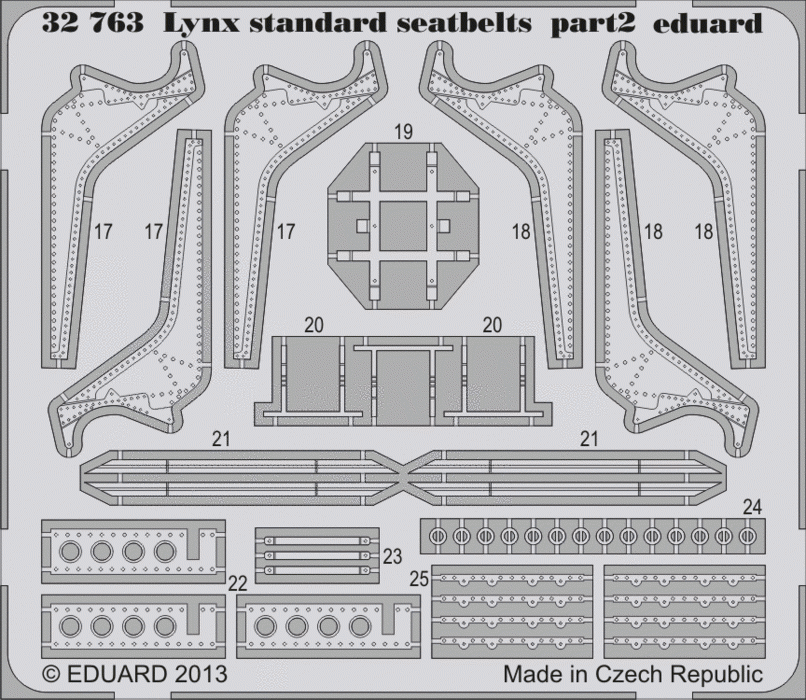Eduard 32763 Lynx Mk.88 seatbelts 1/32 Revell – zdjęcie 2