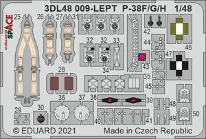 Eduard 3DL48010 P-38G SPACE for TAMIYA 1/48 – image 2