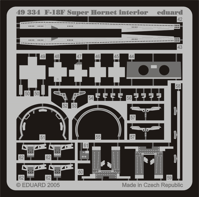 Eduard 49334 F/ A-18F interior 1/48 Hasegawa – zdjęcie 2