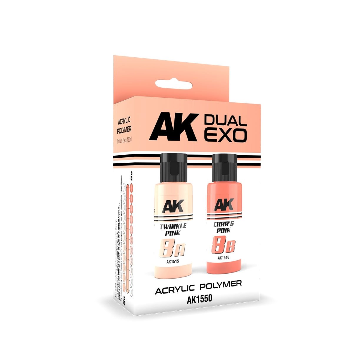 AK Interactive AK1550 DUAL EXO SET 8 – 8A TWINKLE PINK & 8B CHAR’S PINK