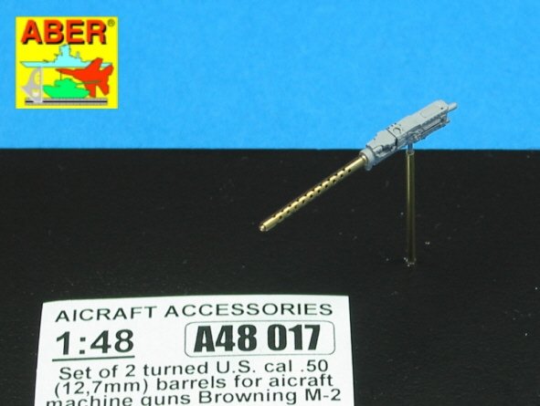 Aber A48 017 Set of 2 cal .50 (12,7mm) standard barrels for U.S. aircraft machine guns Browning M2 1/48 – zdjęcie 5