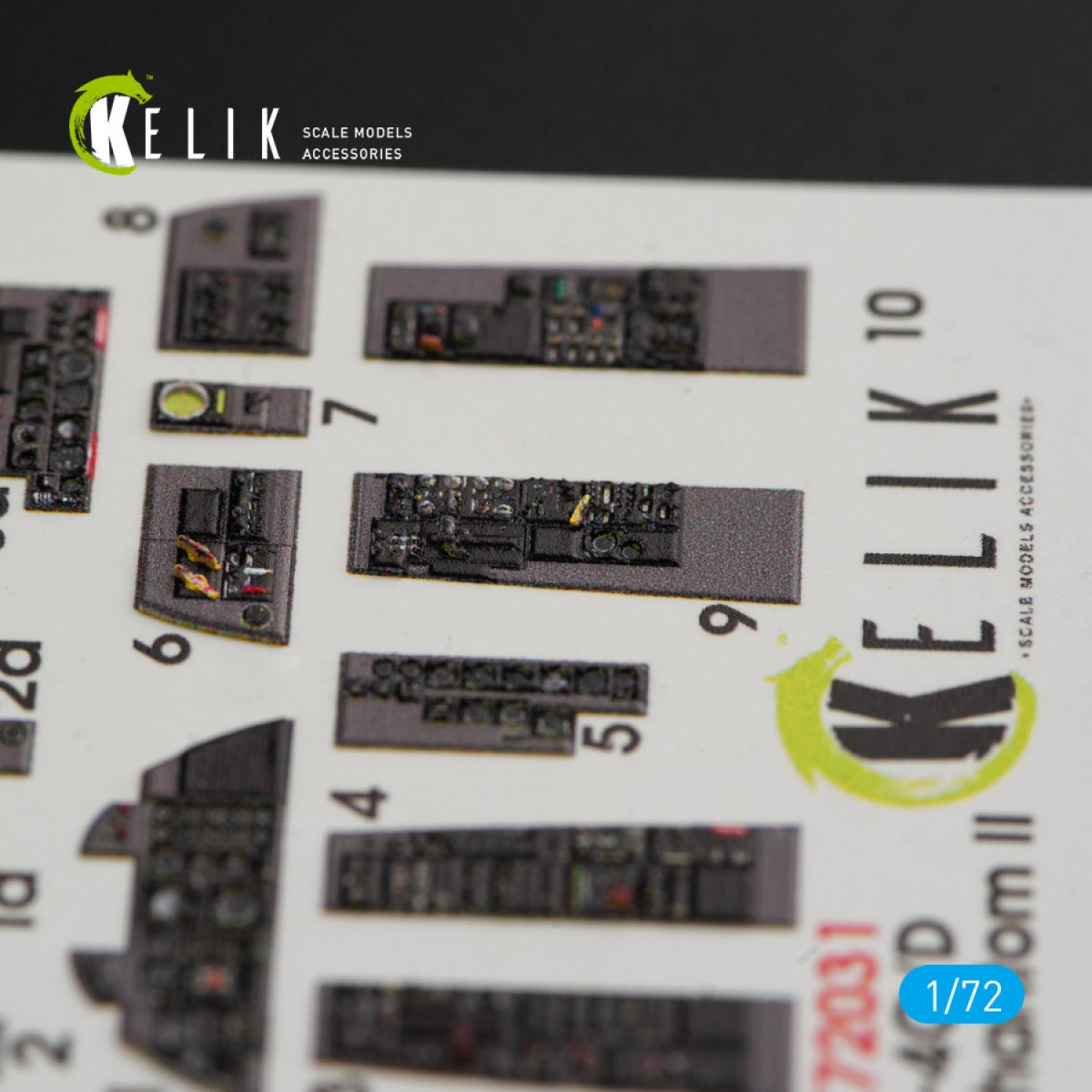 KELIK K72031 F-4(C,D) &amp;quot;PHANTOM II&amp;quot; INTERIOR 3D DECALS FOR HASEGAWA KIT 1/72 – zdjęcie 4