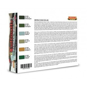 Lifecolor CS06 Acrylic paint set German Aircraft WWII Set 1 6x22ml – zdjęcie 2
