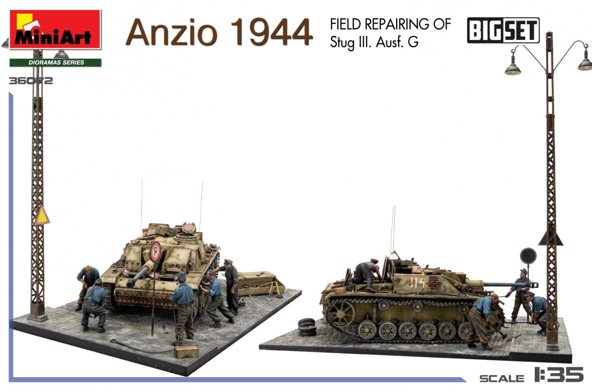 MiniArt 36072 Anzio 1944. Field Repairing of Stug III. Ausf. G. BIG SET 1/35 – zdjęcie 9