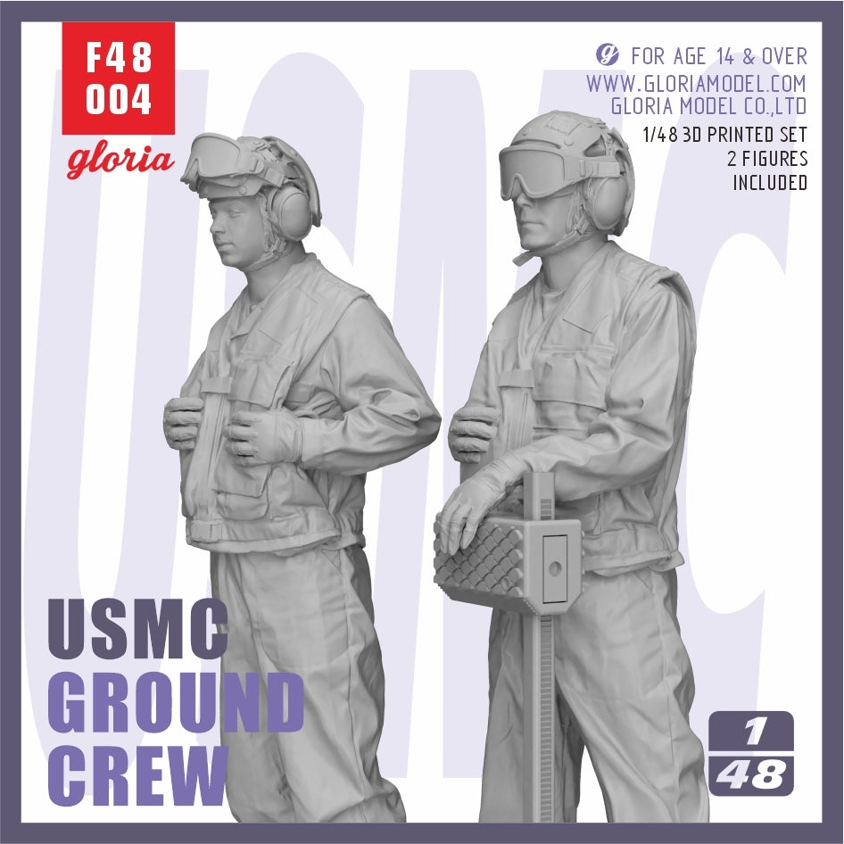 Gloria F48004 USMC LHA/LHD Ground Crew 2 figures 1/48 – image 2