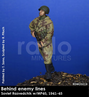 RADO Miniatures RDM35019 Soviet Razvedchik w/MP40, (1941-45) 1/35 – immagine 2