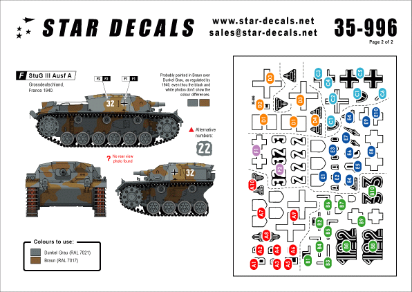 Star Decals 35-996 STURM 4 StuG III Ausf B 1/35 – image 2