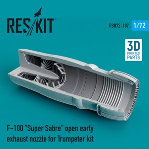 RESKIT RSU72-0187 F-100 &amp;quot;SUPER SABER&amp;quot; OPEN EARLY EXHAUST NOZZLE FOR TRUMPETER KIT 1/72 – image 2