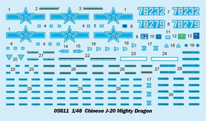 Trumpeter 05811 Chinese J-20 Mighty Dragon 1/48 – image 9