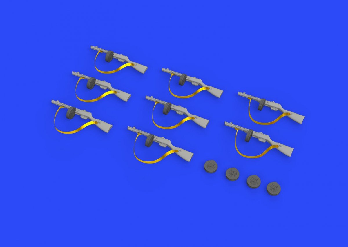 Eduard 635011 PPSh-41 submachine gun 1/35 – zdjęcie 3