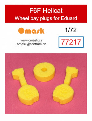 Omask 77217 F6F Hellcat wheel bay plugs (for Eduard) 1/72