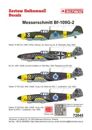 Techmod 72045 - Messerschmitt Bf 109G-2 1/72 – immagine 2