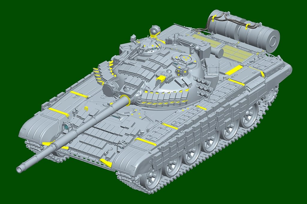 Trumpeter 09602 Soviet T-72 Ural with Kontakt-1 Reactive Armor 1/35 – image 5