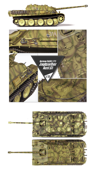 Academy 13539 German Sd.Kfz. 173 Jagdpanther Ausf.G1 1/35 – image 4