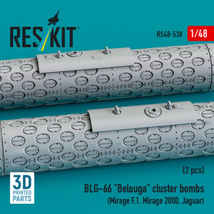 RESKIT RS48-0530 BLG-66 &amp;quot;Belouga&amp;quot; cluster bombs (2 pcs) (3D Printed) 1/48 – zdjęcie 3