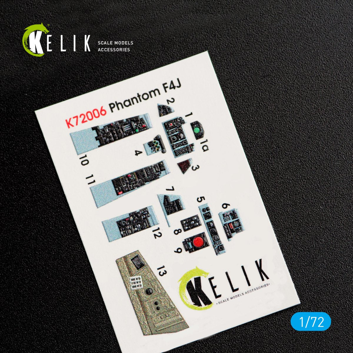KELIK K72006 F-4J &amp;quot;PHANTOM II&amp;quot; INTERIOR 3D DECALS FOR FINEMOLDS KIT 1/72 – image 4