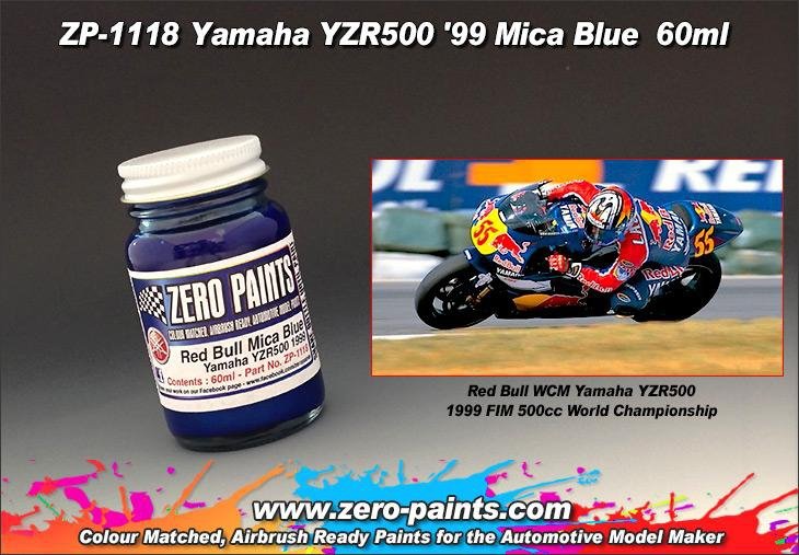 Zero Paints ZP-1118 Yamaha YZR500 &amp;#39;99 (Red Bull) Blue Paint 60ml
