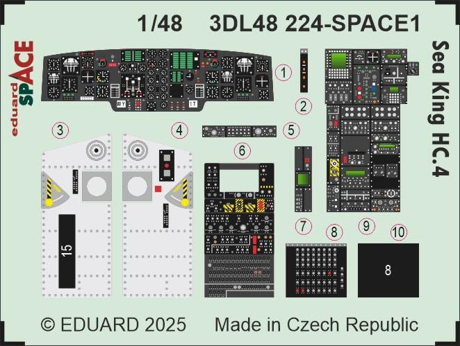 Eduard 3DL48224 Sea King HC.4 SPACE AIRFIX 1/48 – image 3