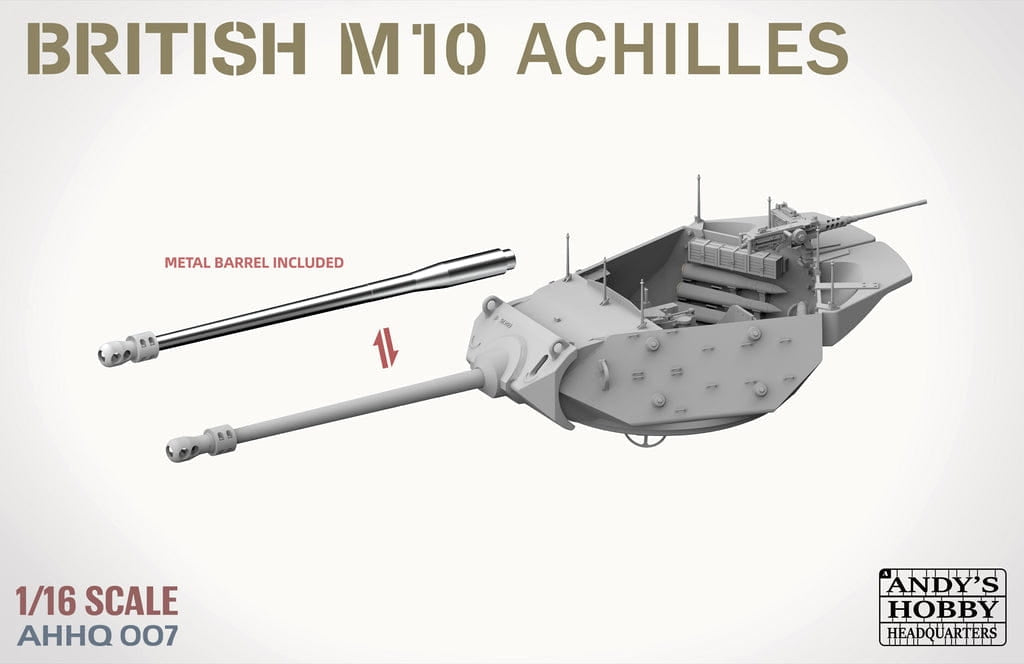 Andy&amp;#39;s Hobby Headquarters AHHQ-007 British M10 &amp;quot;Achilles&amp;quot; IIc Tank Destroyer 1/16 – zdjęcie 4