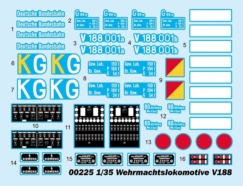 Trumpeter 00225 Wehrmachtslokomotive V188 1/35 – immagine 3