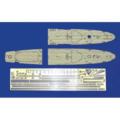 Aoshima 05027 IJN KATORI CLASS WOODEN DECK SHEET &amp;amp; PHOTO ETCHED PARTS SET 1/700
