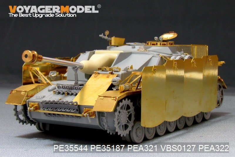 Voyager Model PEA321 WWII German StuG.IV Pivot-Mounting Swinging Type Hull Side Armor Skirts (For DRAGON) 1/35 – image 9