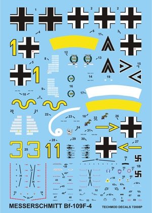 Techmod 72008 - Messerschmitt Bf 109F-4 1/72