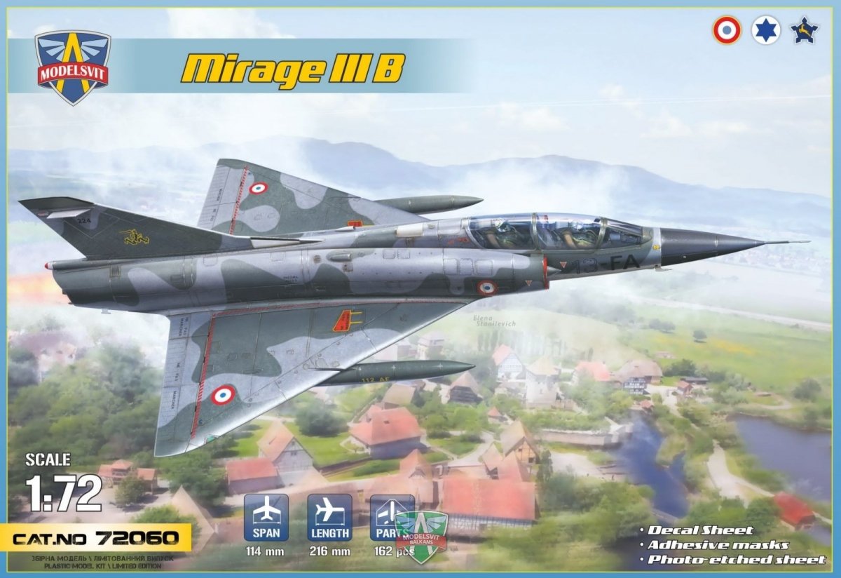 Modelsvit 72060U Mirage IIIB 1/72 NO FRAME &amp;quot;G&amp;quot;/ NO FRAME G
