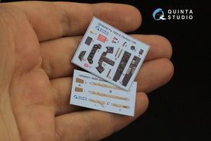 Quinta Studio QD48269 Fw 190A-8 3D-Printed &amp;amp; colored Interior on decal paper (Tamiya) 1/48 – image 3