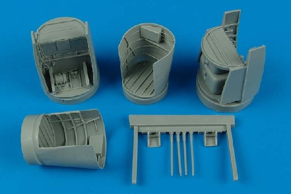 Aires 4426 Heinkel He 219A-7 baies de train d'atterrissage principales 1/48 Tamiya